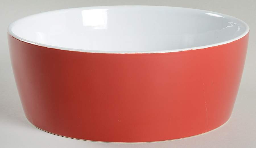Red Banded 9" Round Serving Bowl by Room Essentials-1
