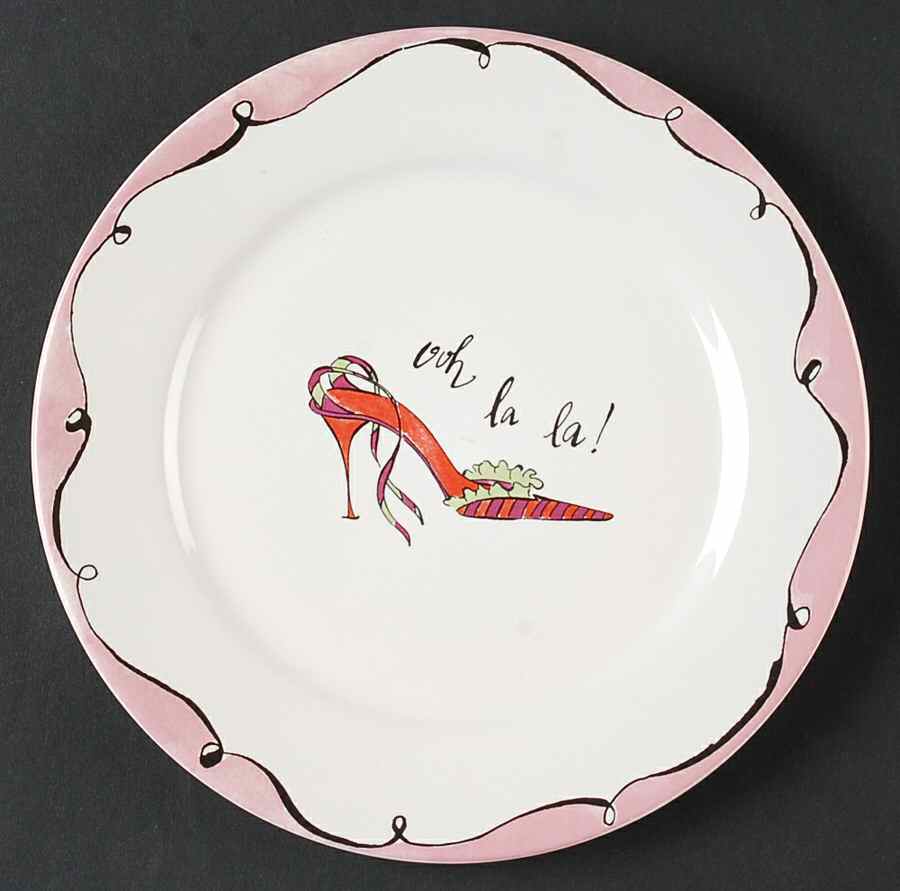 Haute Shoes Salad Plate by Rosanna-1