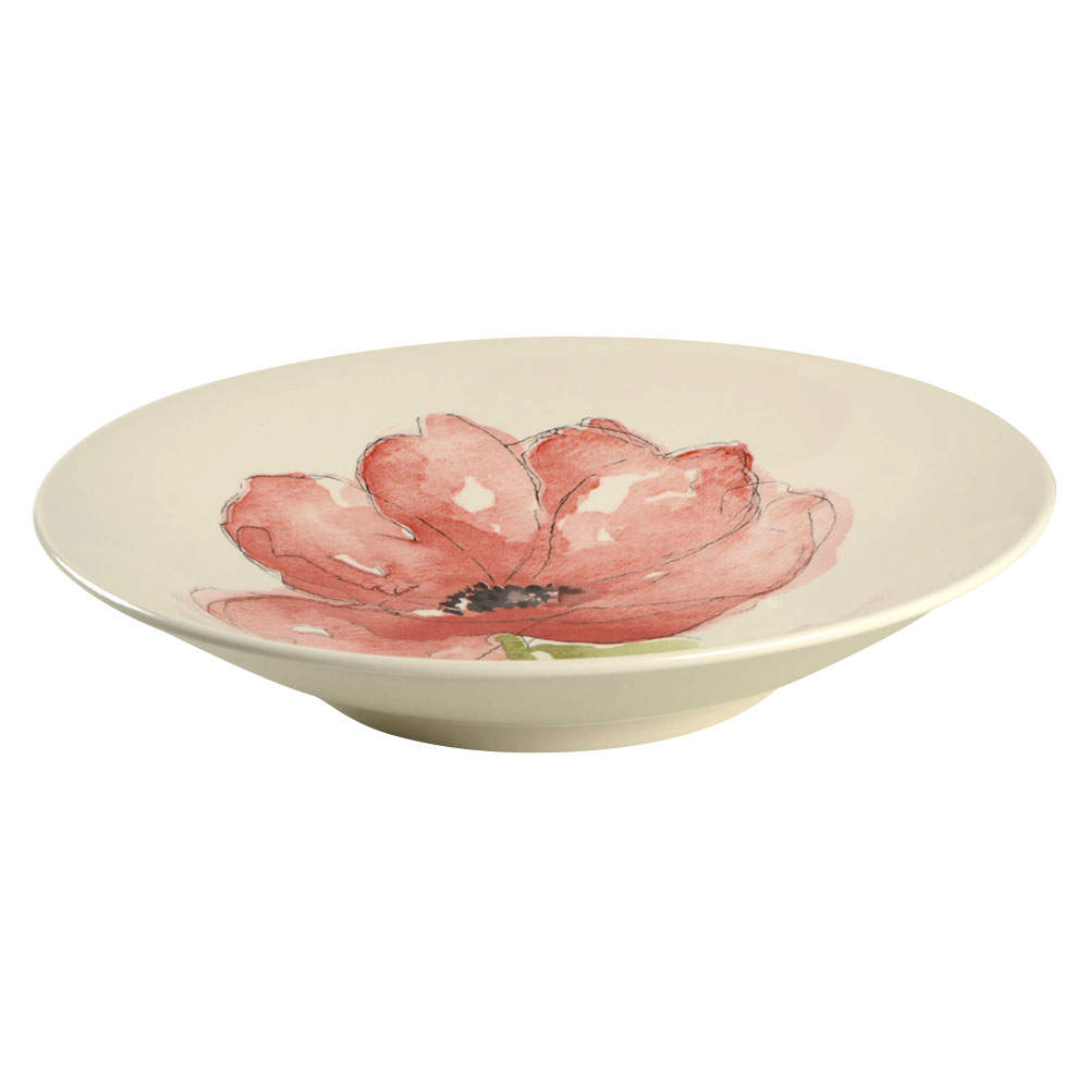 Red Poppy 13" Shallow Round Bowl by Royal Stafford-1
