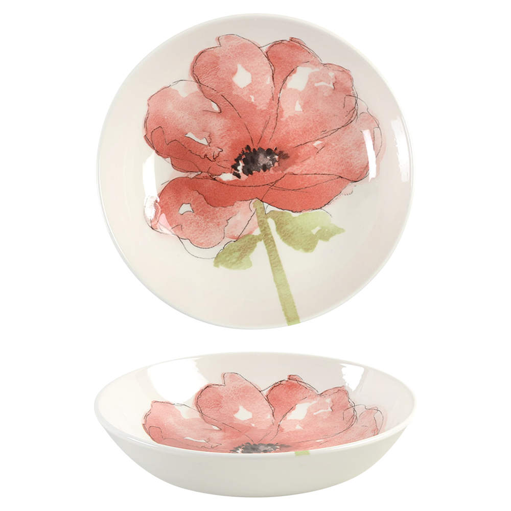 Red Poppy 9" Individual Pasta Bowl by Royal Stafford-1