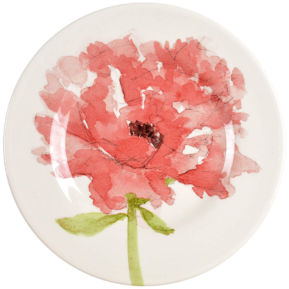 Red Poppy Salad Plate by Royal Stafford-1