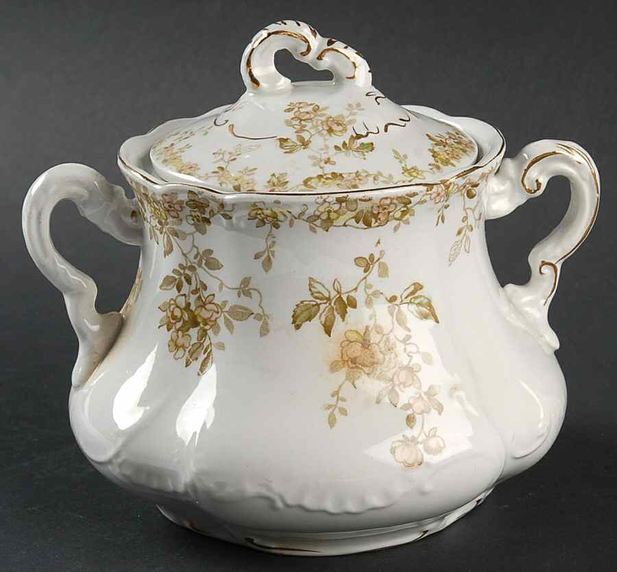 Merveille Sugar Bowl & Lid by Ridgway (Ridgways)-1