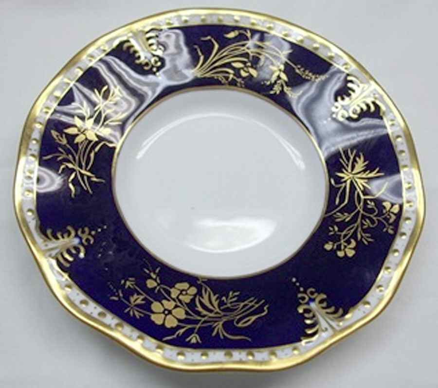 Royal Splendor Cobalt Blue Saucer for Demitasse Cup by Royal Crown Derby-1