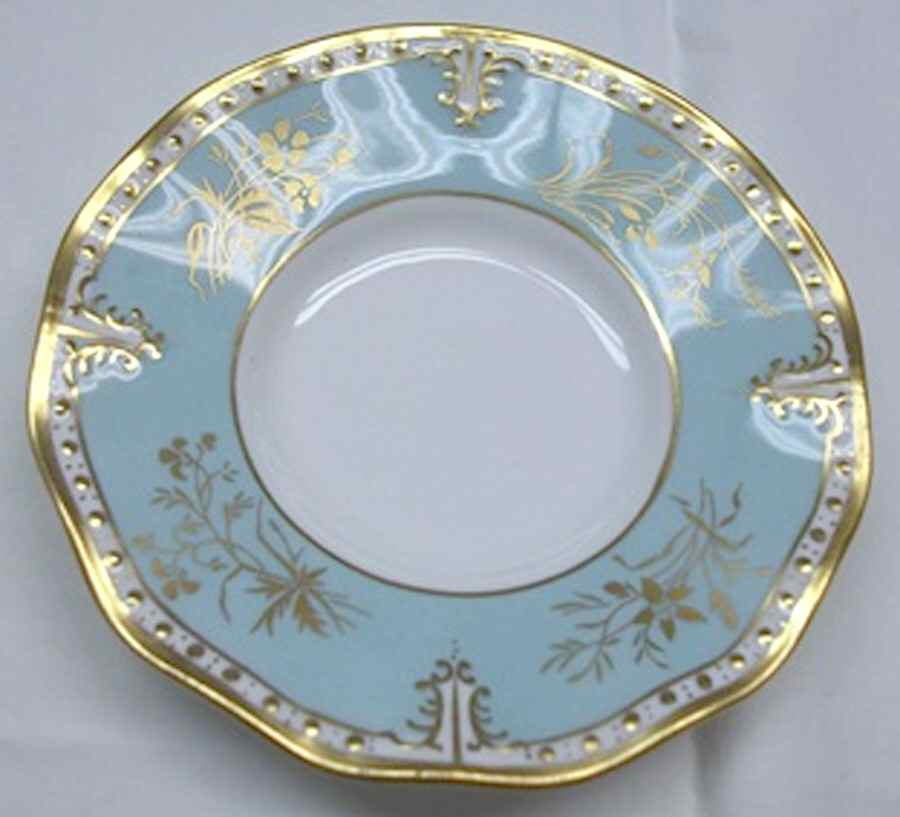 Royal Splendor Aqua Saucer for Demitasse Cup by Royal Crown Derby-1