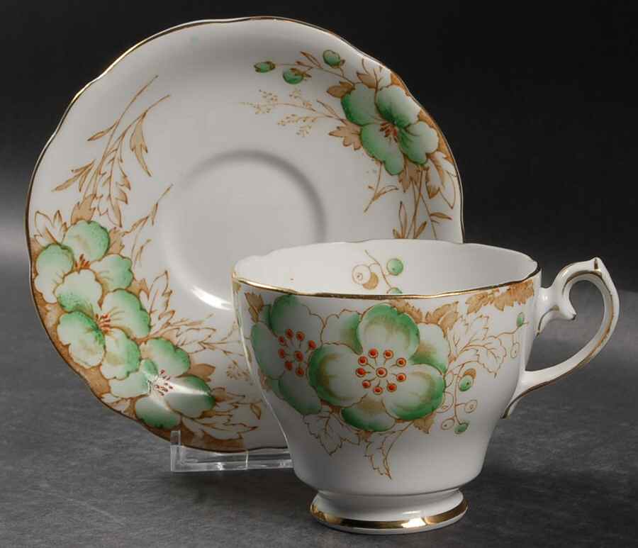 2048G Footed Cup & Saucer Set by Royal Ardalt (England)-1