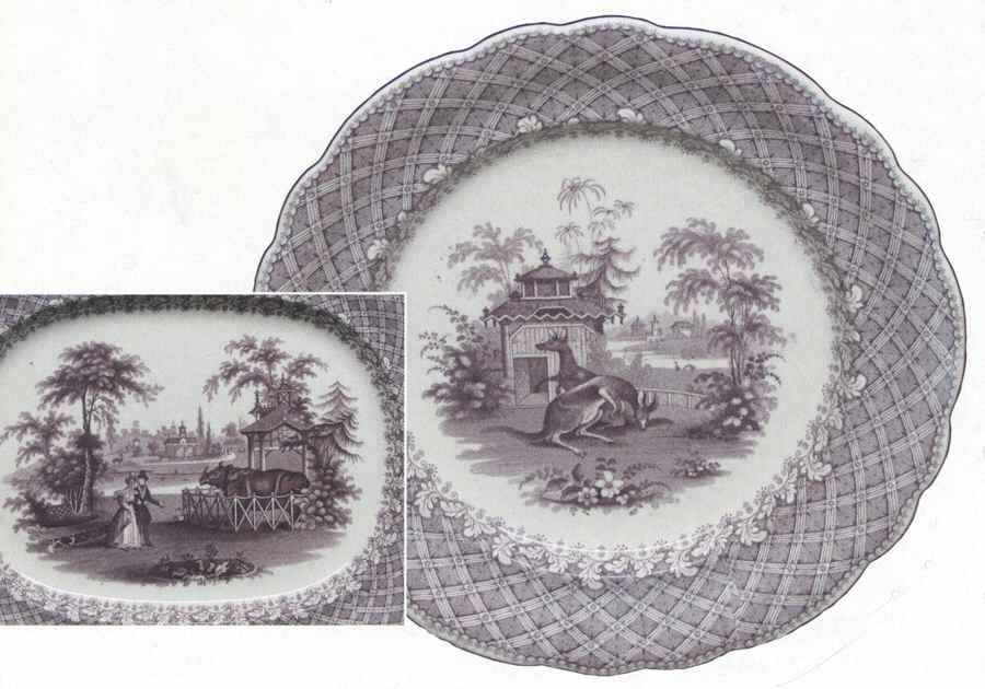 London Zoological Garden Salad Plate by Robinson Wood & Brownf-1