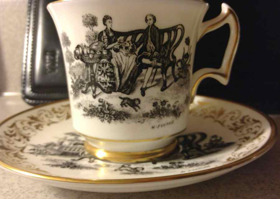 4564a Footed Cup & Saucer Set by Royal Chelsea-1