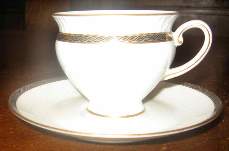 ROT312 Footed Cup & Saucer Set by Royal Tettau-1