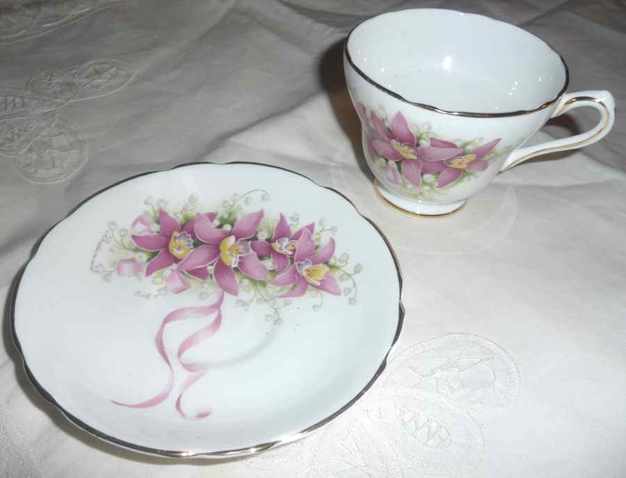 Bridesmaid Footed Cup & Saucer Set by Regency-1
