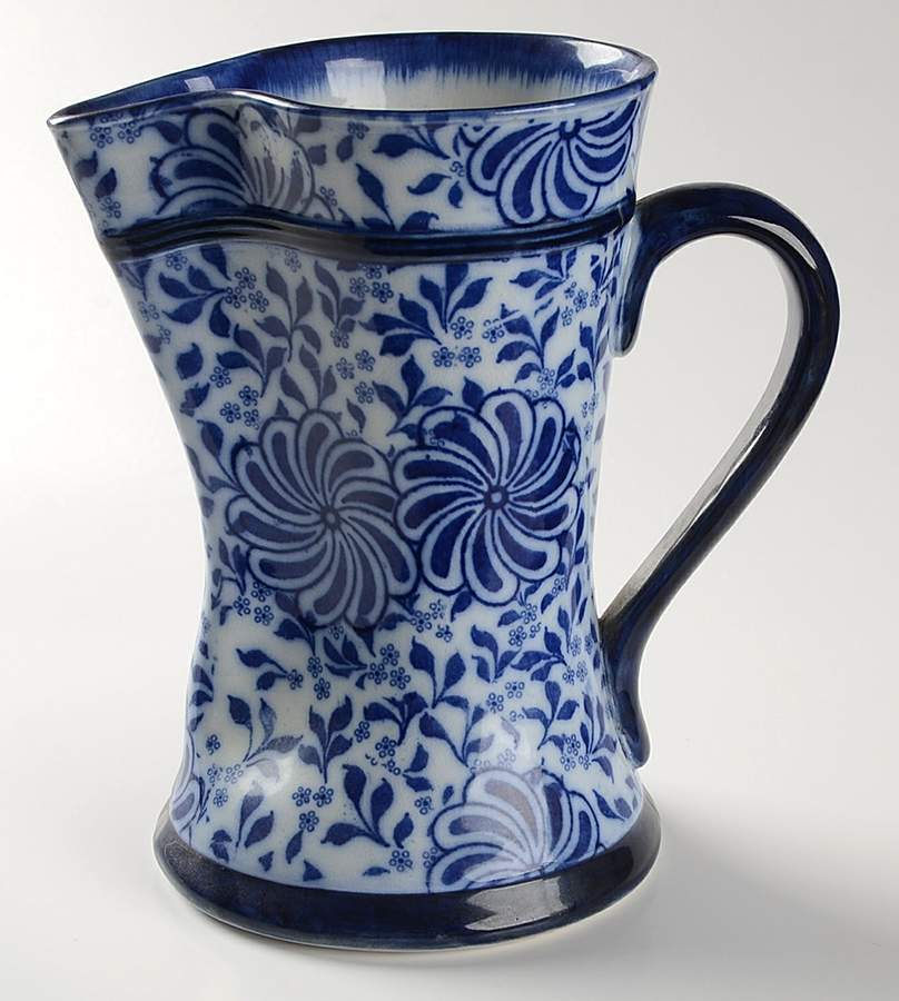 A9394 (Flow Blue) Pitcher by Royal Doulton-1