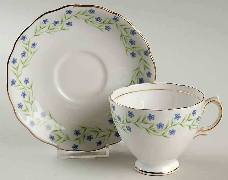 6834 Footed Cup & Saucer Set by Royal Vale-1