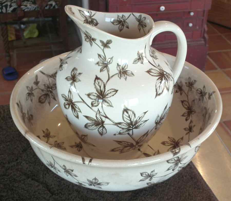 Virginia Large Pitcher & Bowl Set by Ridgway (Ridgways)-1