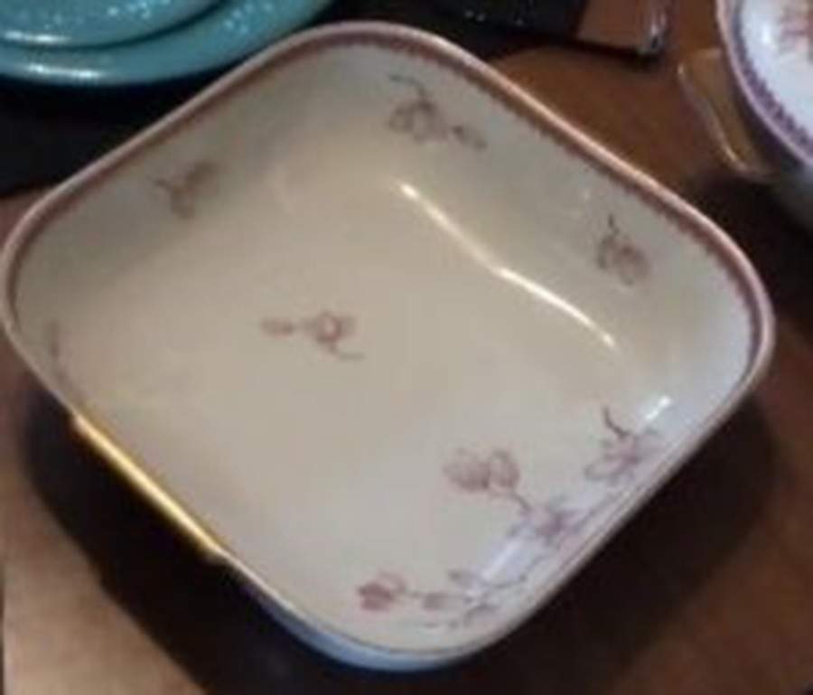 Pink Danube 8" Square Vegetable Bowl by Rosenthal - Continental-1