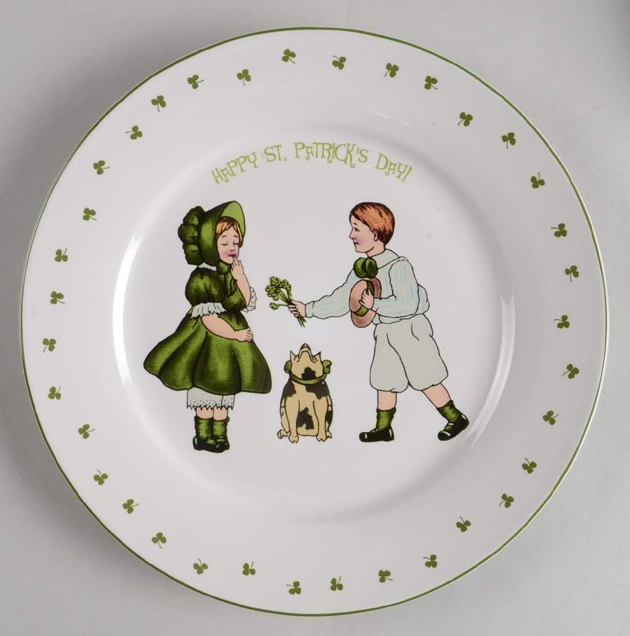 Happy St Patrick's Day Salad Plate by Rosanna-1