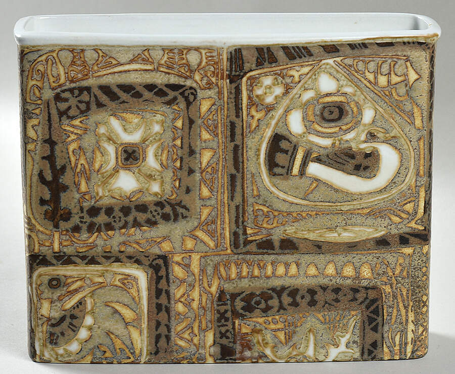 719 5" Rectangular Vase by Royal Copenhagen-1