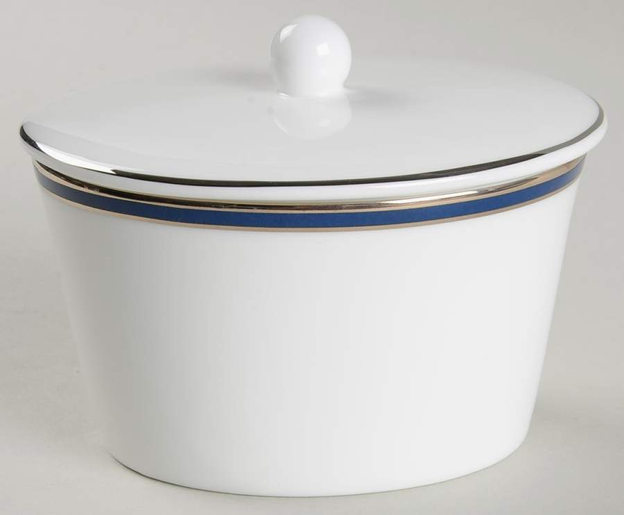 Signature Blue Sugar Bowl & Lid by Royal Doulton-1
