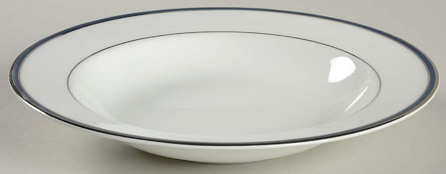 Signature Blue Large Rim Soup Bowl by Royal Doulton-1