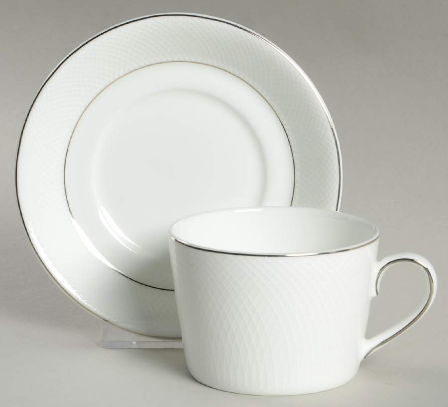 Finsbury Flat Cup & Saucer Set by Royal Doulton-1