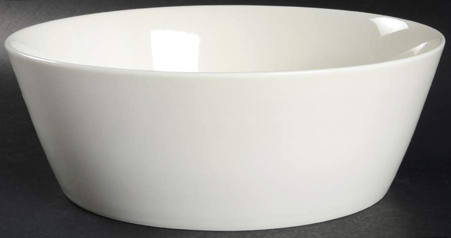 Fable White 10" Round Serving Bowl by Royal Doulton-1