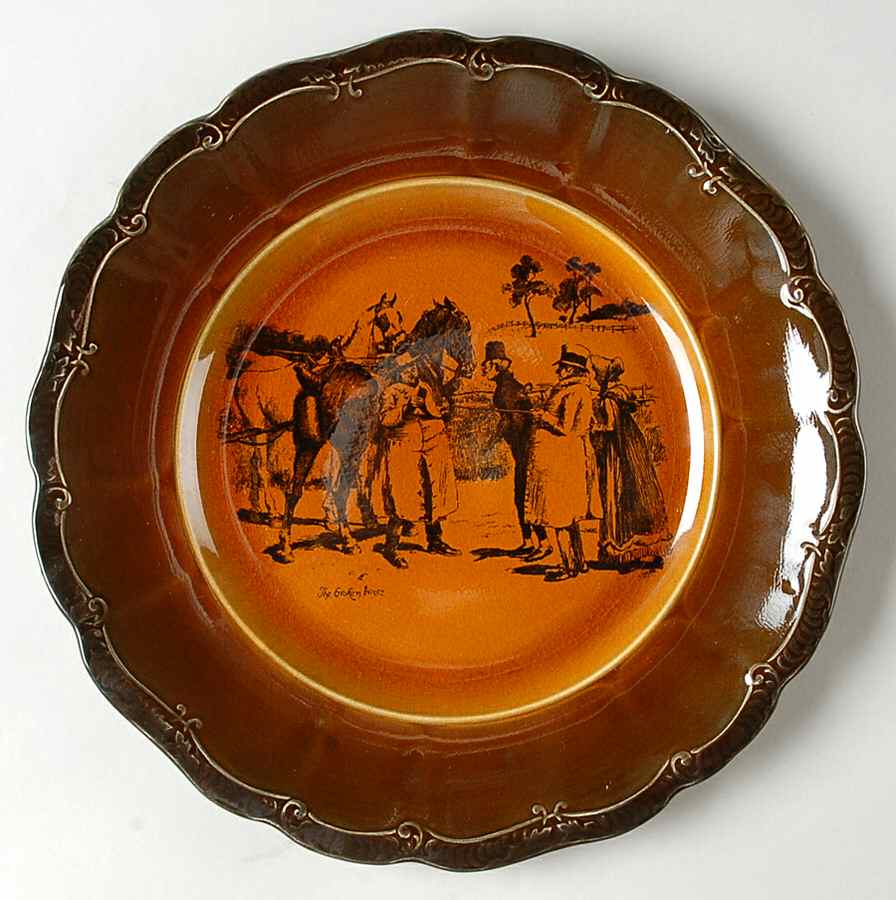 Coaching Days & Coaching Ways(Sc) Dinner Plate by Ridgway (Ridgways)-1
