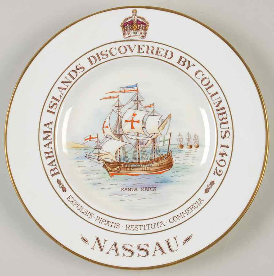 Bahama Islands Dinner Plate by Royal Crown Derby-1