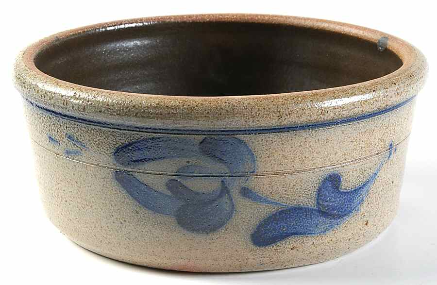 Crest Floral Pet Bowl by Rowe Pottery-1