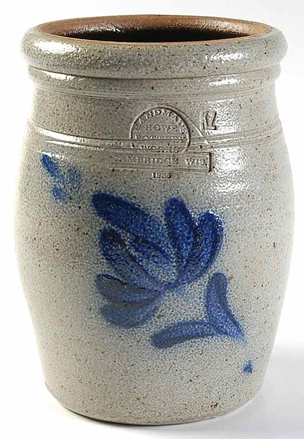 Crest Floral Utensil Holder by Rowe Pottery-1