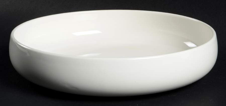 Mode White 10" Shallow Round Bowl by Royal Doulton-1