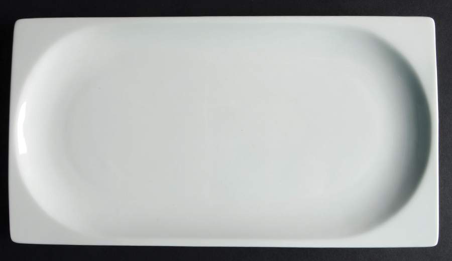 Mode White 11" Oval Serving Platter by Royal Doulton-1