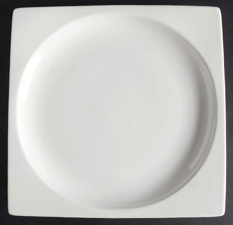 Mode White Square Dinner Plate by Royal Doulton-1