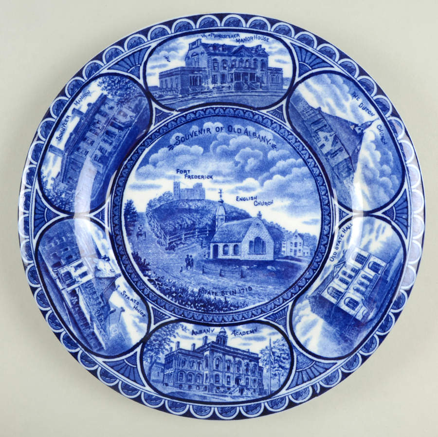 Souvenir of Albany Dinner Plate by Rowland & Marsellus-1