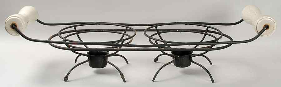 Red Wing Metal Stands Black Double Warmer Stand & Candle Cups by Red Wing-1