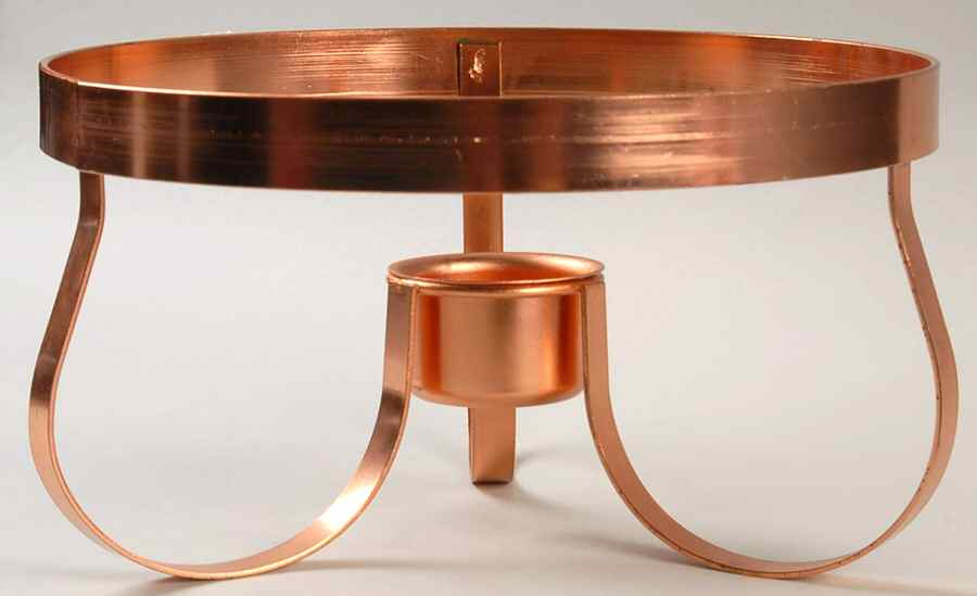 Red Wing Metal Stands Ex. Large Copper Warmer Stand w/Candle Cup by Red Wing-1