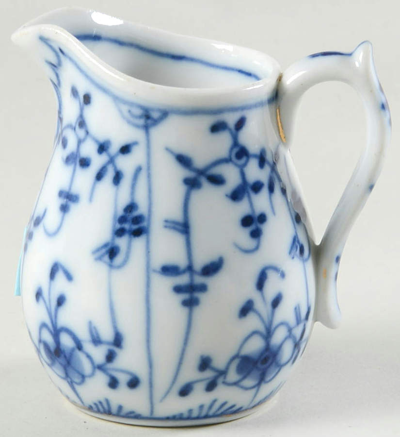 Chateau Blue Gold Trim Mini Creamer by Royal Tettau-1