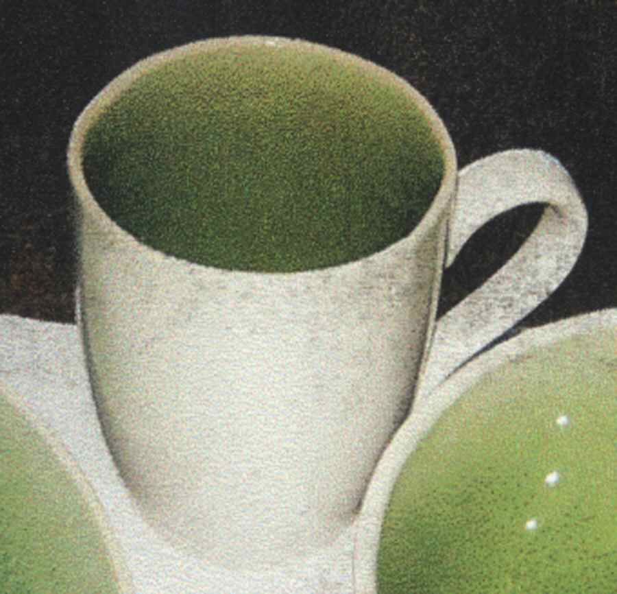 Crackle Glass Green Mug by Roscher & Co-1