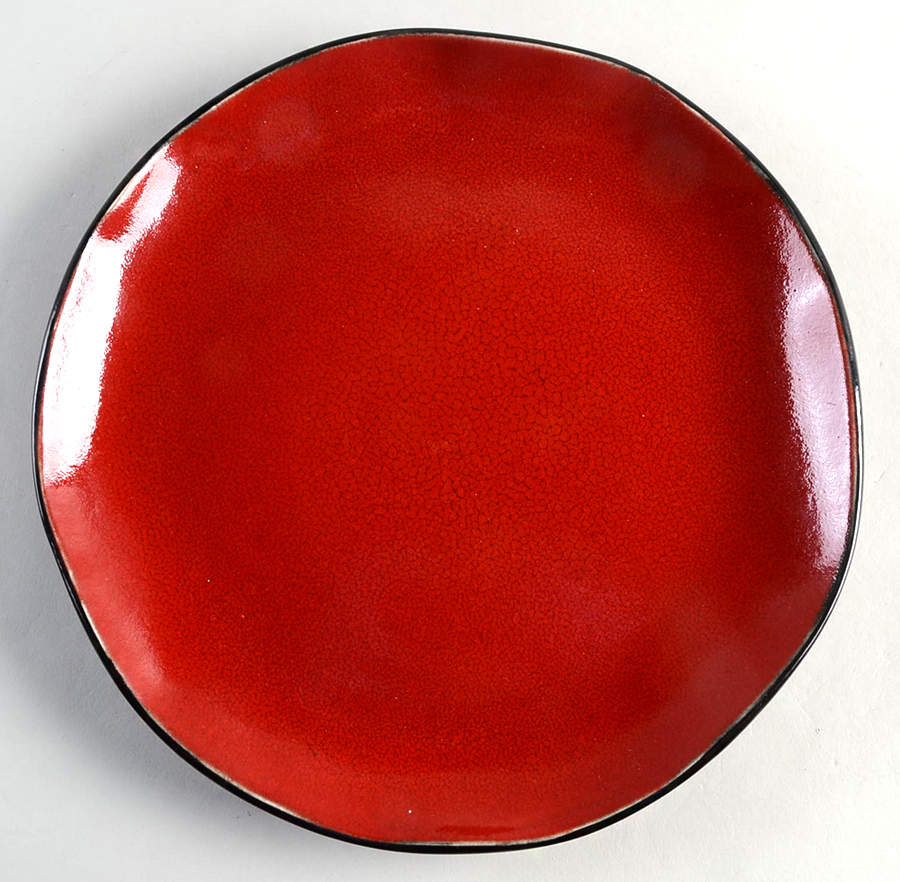 Casa Red Dinner Plate by Roscher & Co-1
