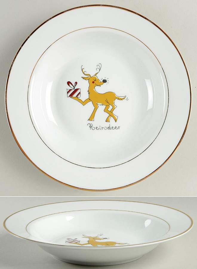 Santa's Workshop Rim Soup Bowl by Roscher & Co-1