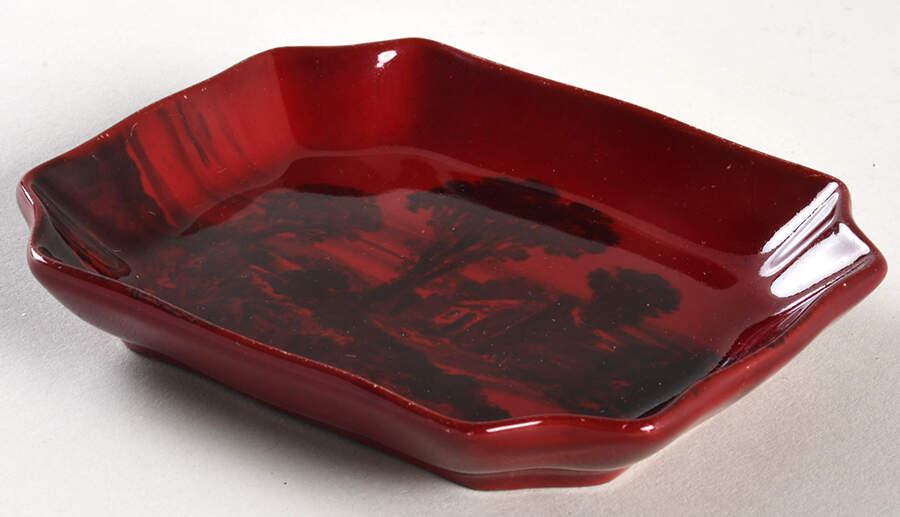 Flambe - Woodcut Pin Tray by Royal Doulton-1