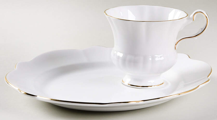 2444-6 Snack Plate & Cup Set by Royal Victoria-1