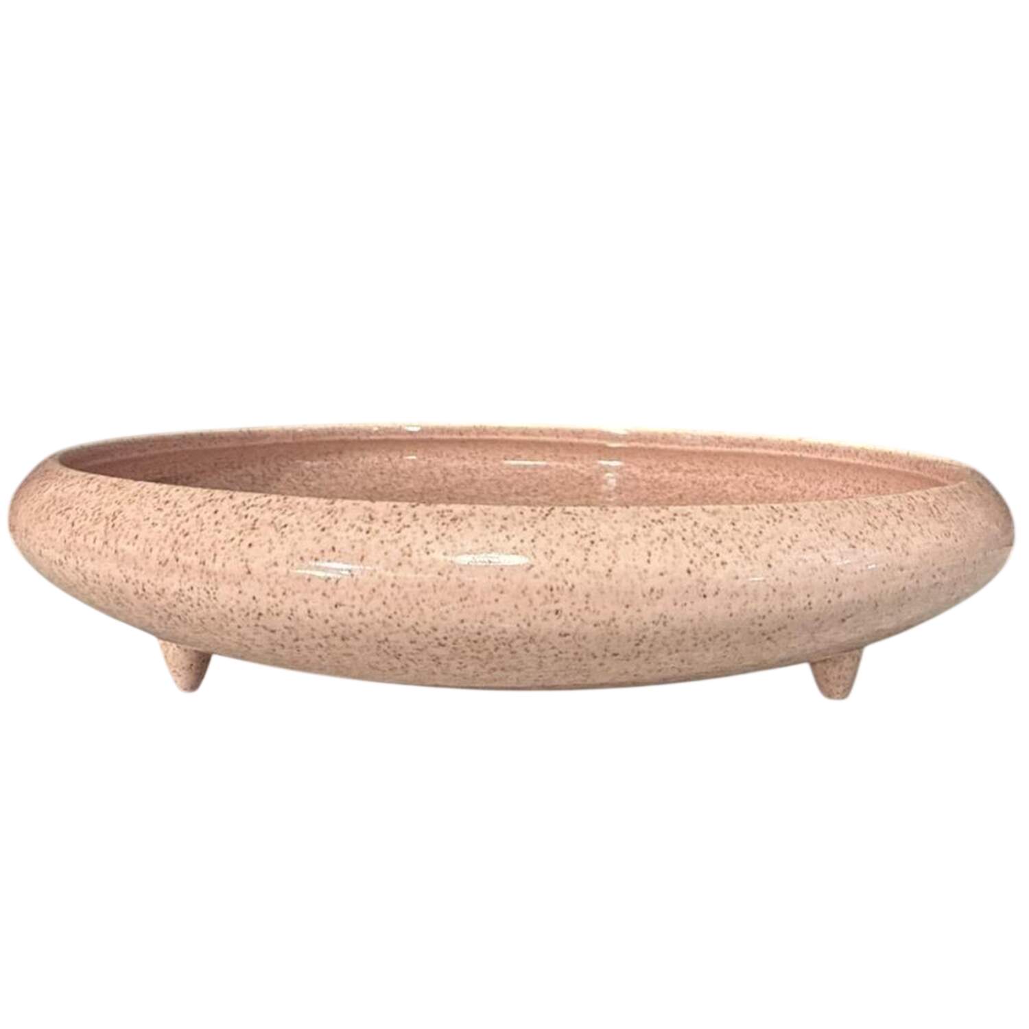 Zephyr Pink 10" 3 Toed Round Bowl by Red Wing-1