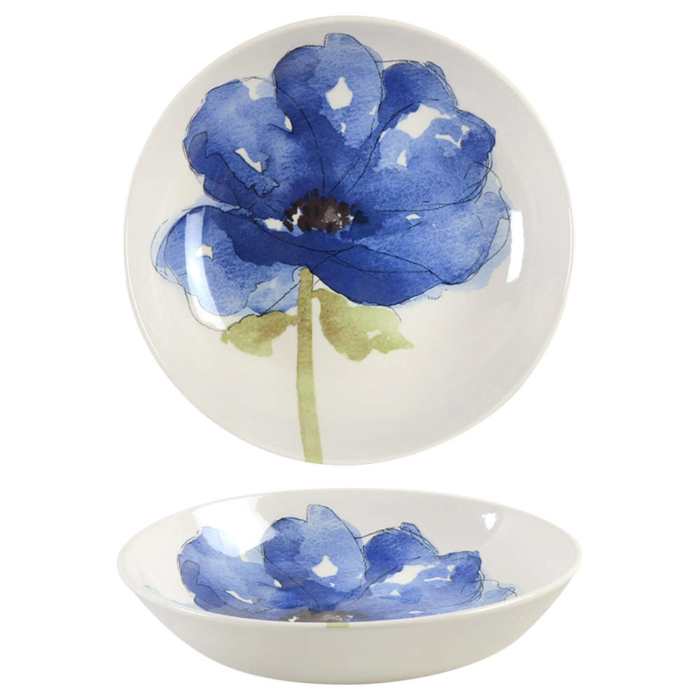 Blue Poppy 9" Individual Pasta Bowl by Royal Stafford-1