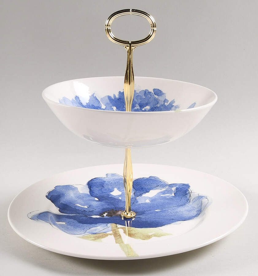 Blue Poppy Tiered Fruit Dip HC by Royal Stafford-1
