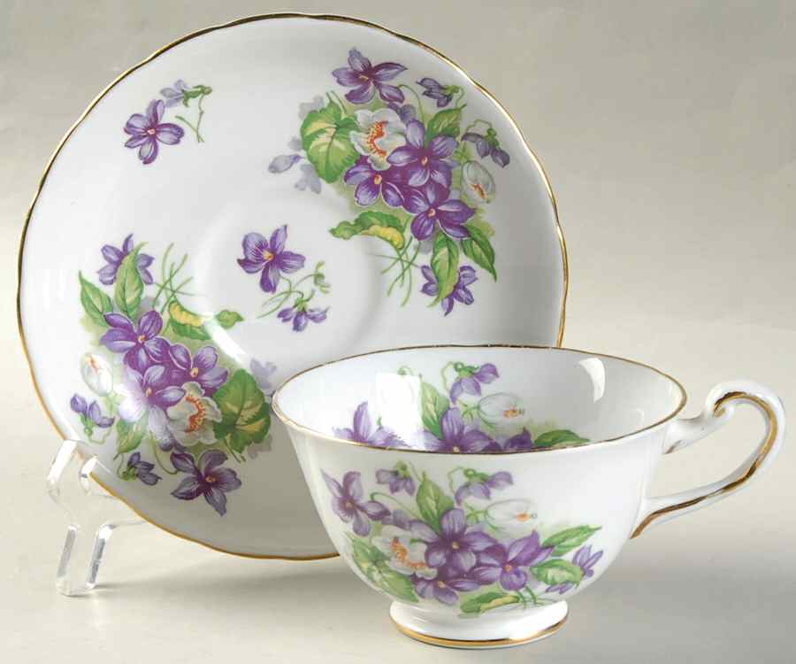 T4199 Footed Cup & Saucer Set by Royal Chelsea-1