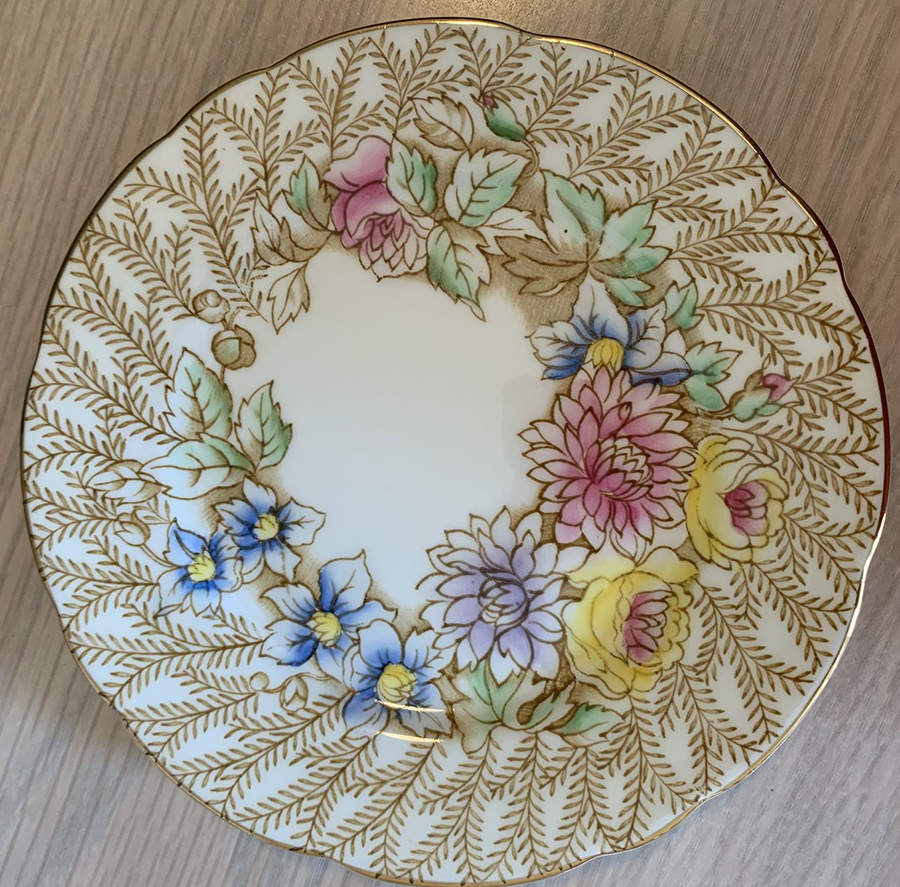 Fern Posy Bread & Butter Plate by Royal Stafford-1