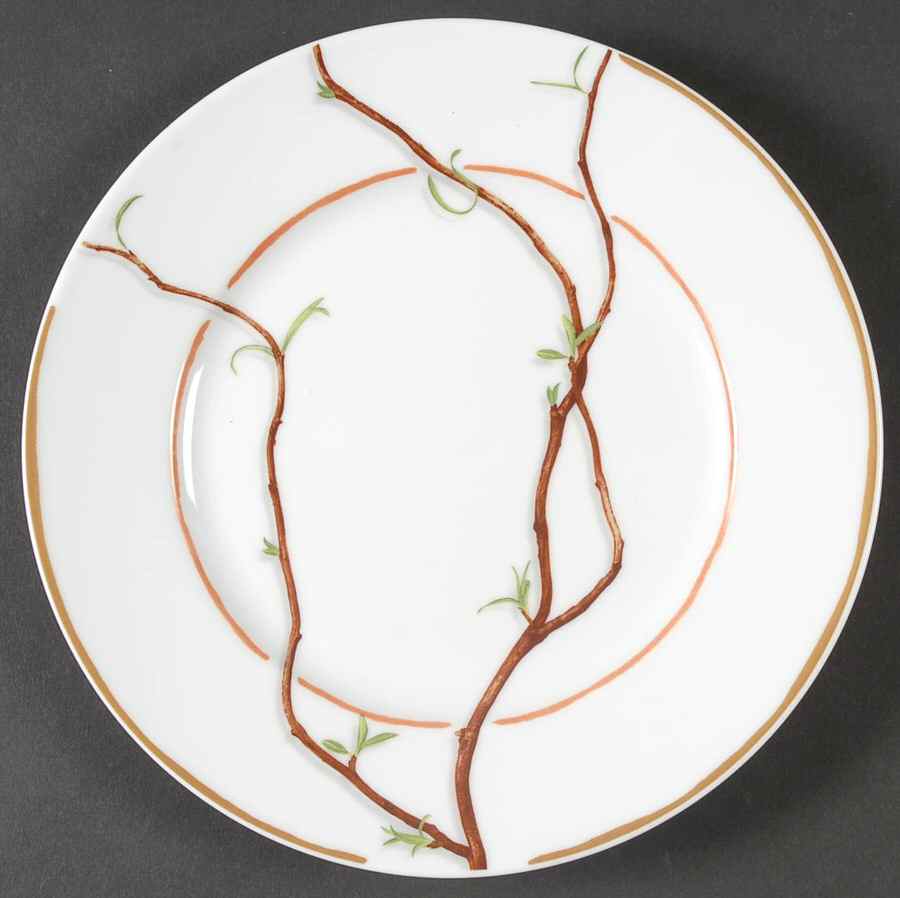 Nature White Dessert Luncheon Plate by Raynaud-1