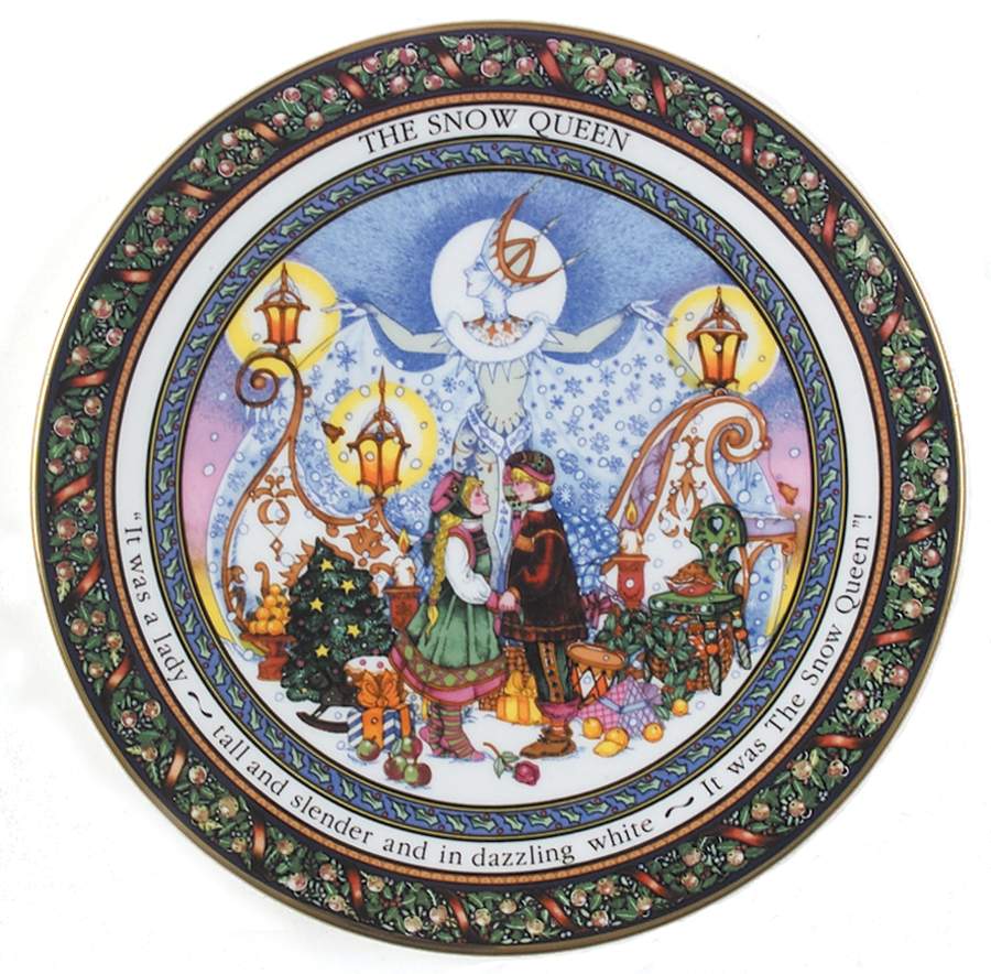 Christmas Tales Plate - The Snow Queen - No Box by Royal Worcester-1