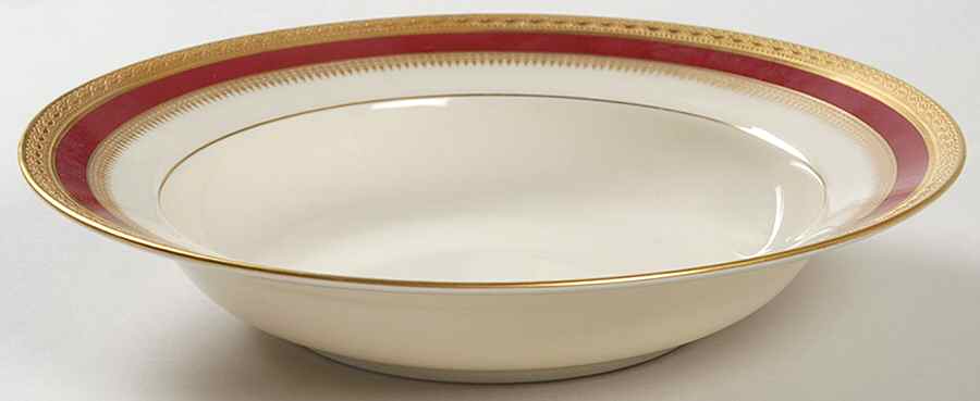 9050 Rim Soup Bowl by Royal Ivory (Czech, Germany)-1
