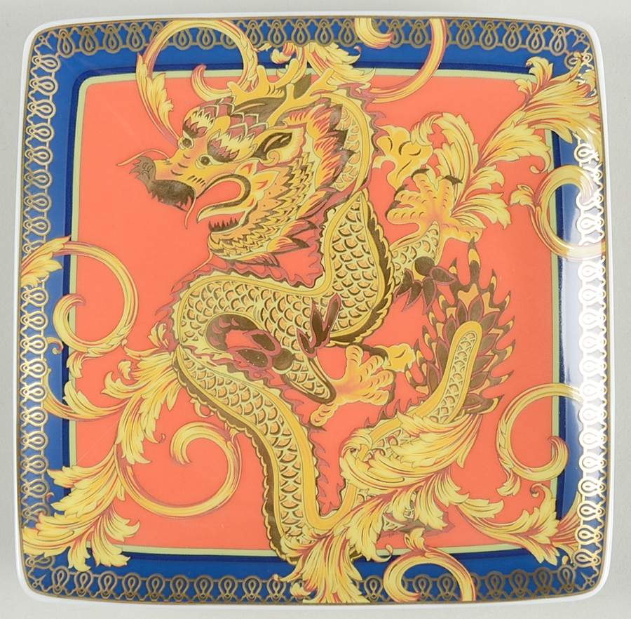 Legend of the Dragon, The Square Canape Plate by Rosenthal - Continental-1