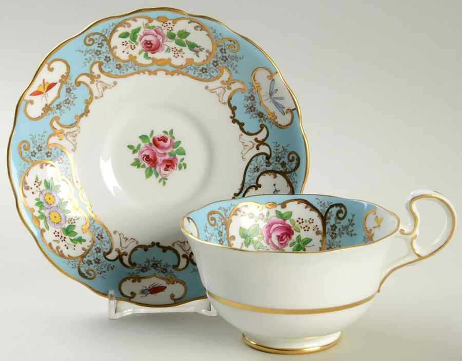 3269 Footed Cup & Saucer Set by Samuel Radford-1