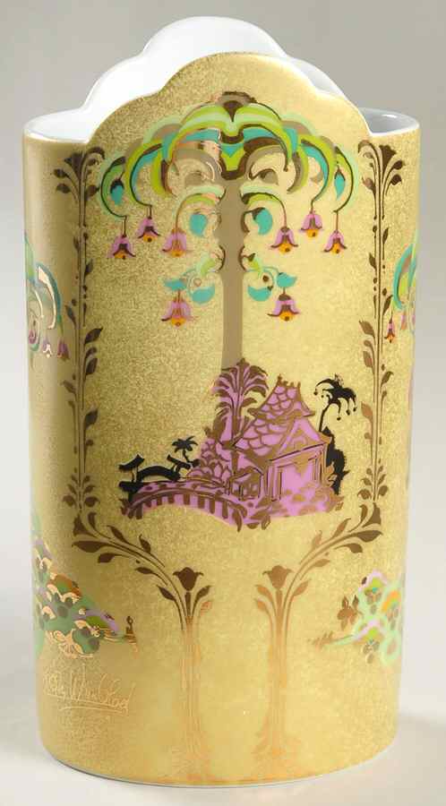 Chinese Poetry 8" Vase by Rosenthal - Continental-1
